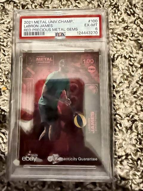 LeBron James 2021 Skybox Metal Universe Champions - PSA 6