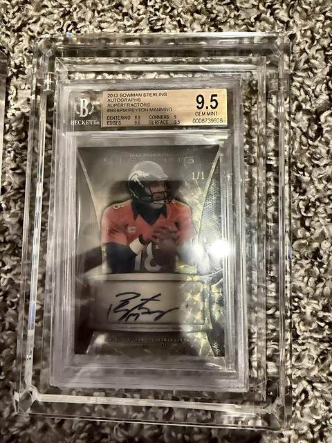 Peyton Manning 2013 Bowman Sterling - BGS 9.5