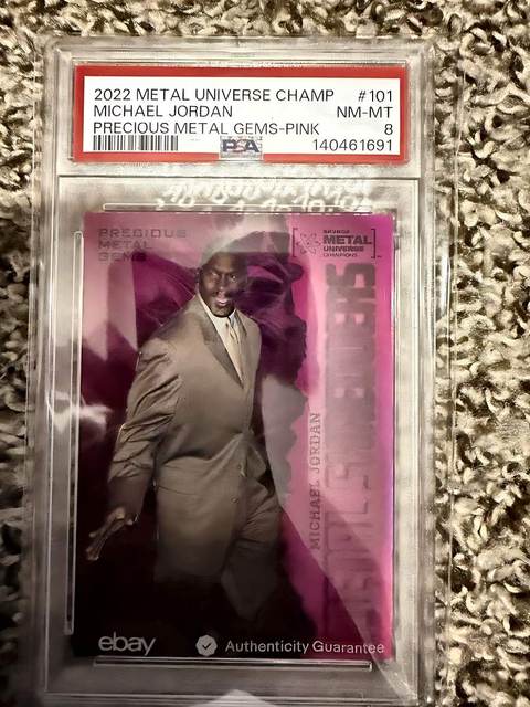 Michael Jordan 2022 Metal Universe Champions - PSA 8