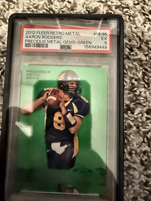 Aaron Rodgers 2012 Fleer Retro Metal - PSA 5