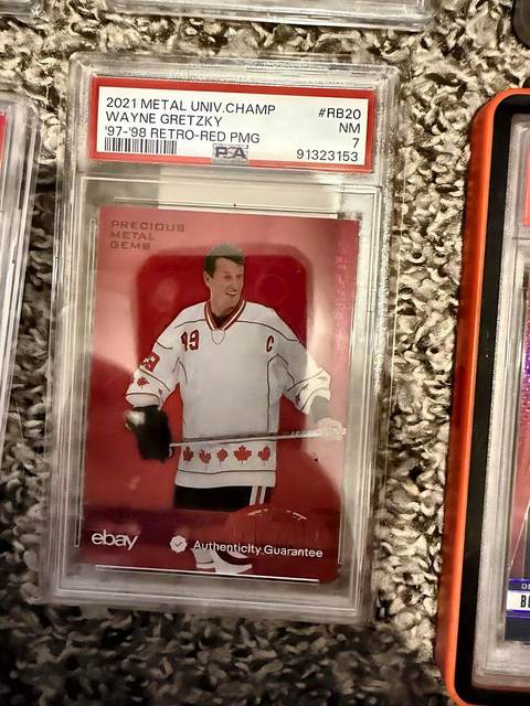 Wayne Gretzky 2021 Metal Universe Champions - PSA 7