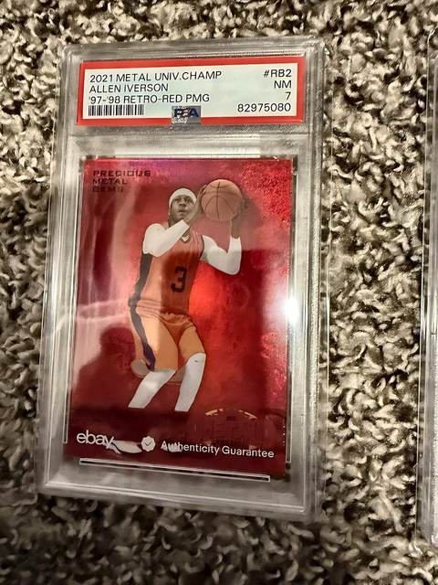 Allen Iverson 2021 Metal Universe Champions - PSA 7