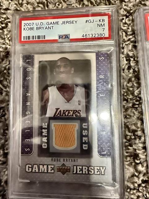 Kobe Bryant 2007 Upper Deck Game Jersey - PSA 7