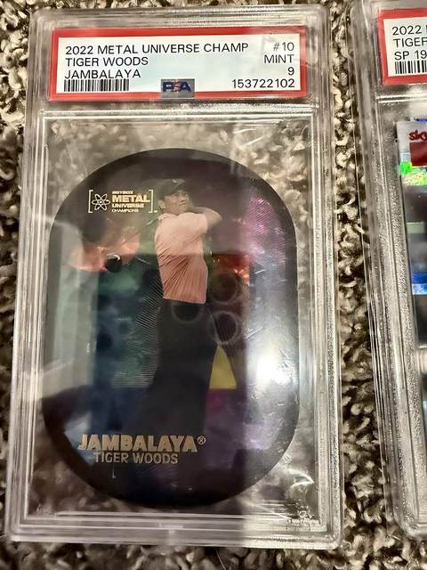 Tiger Woods 2022 Metal Universe Champions - PSA 9
