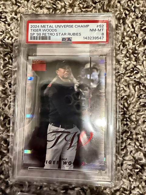 Tiger Woods 2024 Metal Universe Champions - PSA 8