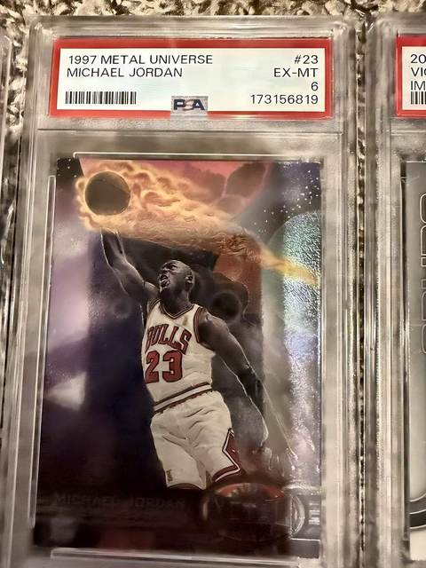 Michael Jordan 1997 Metal Universe - PSA 6
