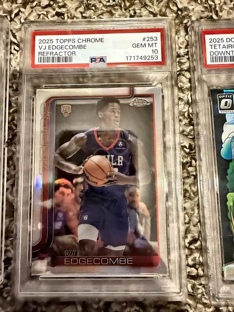 VJ Edgecombe 2025 Topps Chrome - PSA 10