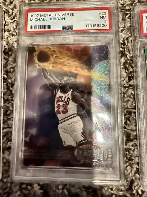 Michael Jordan 1997 Metal Universe - PSA 7
