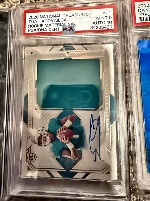 Tua Tagovailoa 2020 National Treasures - PSA 9