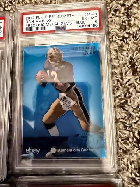 Dan Marino 2012 Fleer Retro Metal - PSA 6