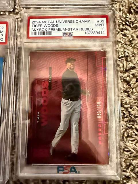 Tiger Woods 2024 Metal Universe Champions - PSA 9