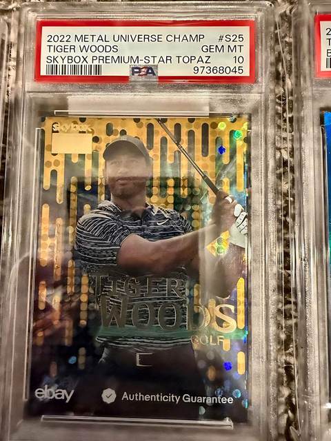 Tiger Woods 2022 Metal Universe Champions - PSA 10