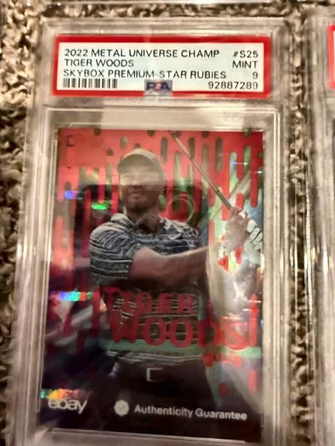 Tiger Woods 2022 Metal Universe Champions - PSA 9