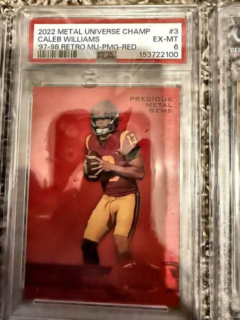 Caleb Williams 2022 Metal Universe Champions - PSA 6